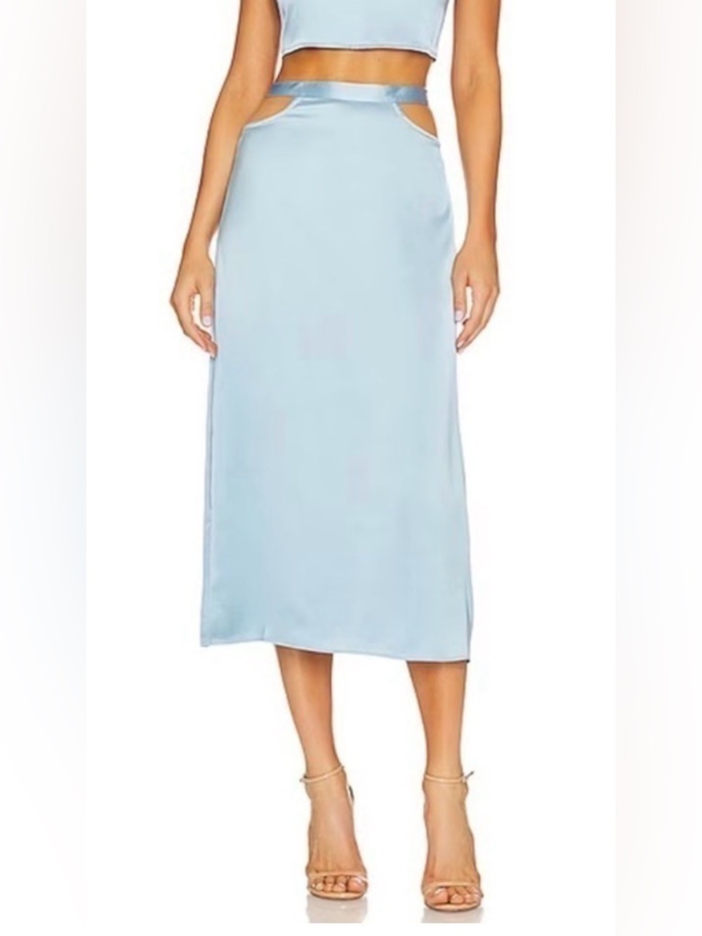Weworewhat cut-out midi skirt NWT Size XS